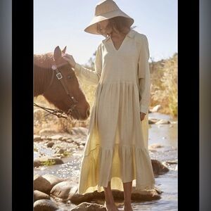 Free people beach moonlight tiered maxi dress size medium